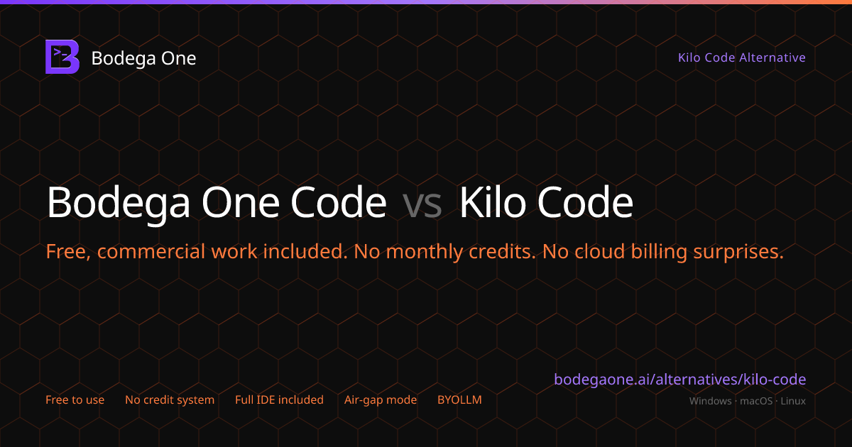 Best Kilo Code Alternatives 2026 | Bodega One Code